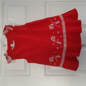 Red Christmas candy cane jumper